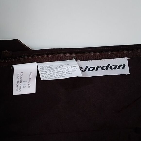 Vintage Jordan Dark Brown Women's Dress Size 8 - Picture 13 of 16